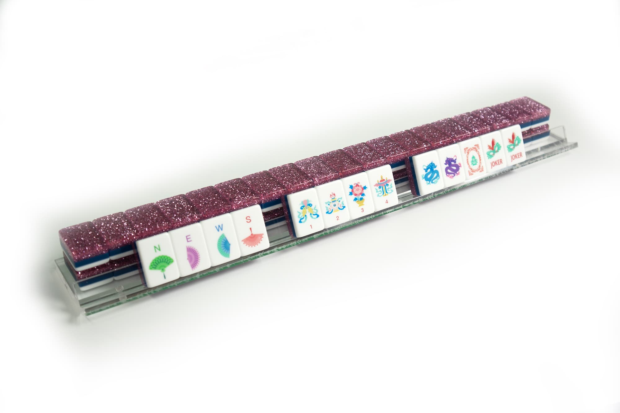 American Mahjong Pink Shimmering Set for Wellness & Focus